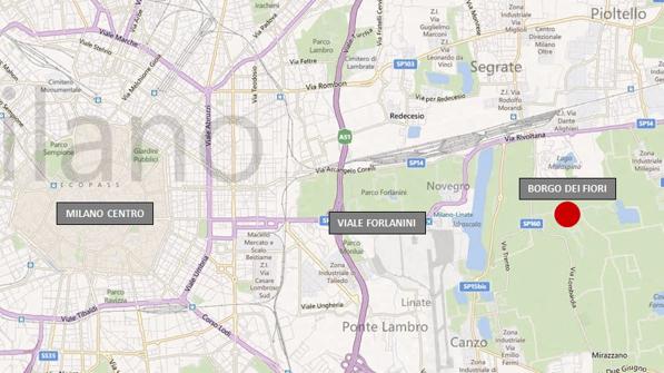 mappa vicino a milano